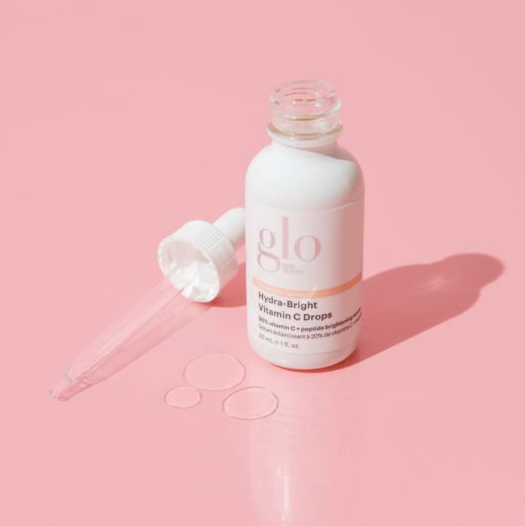 Glo Skin Beauty Hydra-Bright Vitamin C Drops - 20% Vitamin C + Peptide Brightening Serum - Formerly Daily Power C+ Serum