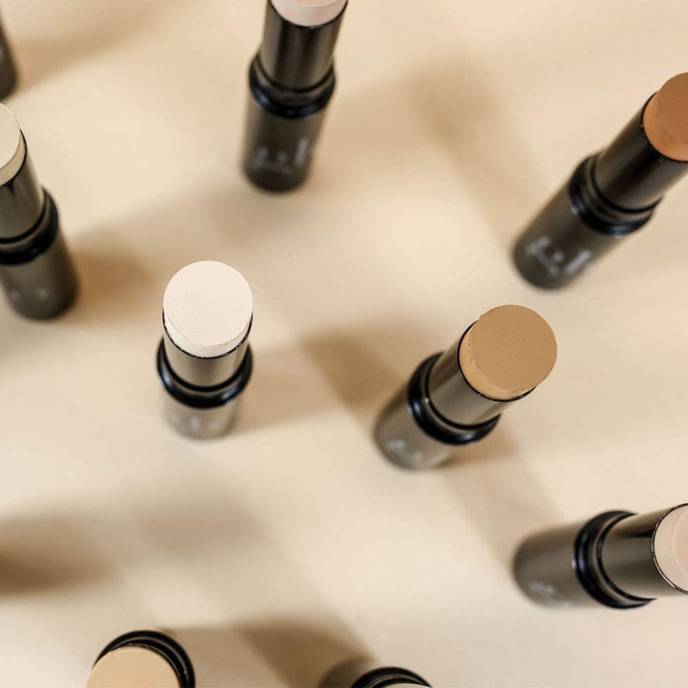 Glo Skin Beauty HD Mineral Foundation Stick - Concealer Makeup Infused with Hyaluronic Acid - Buildable Coverage, Contour & Highlighter